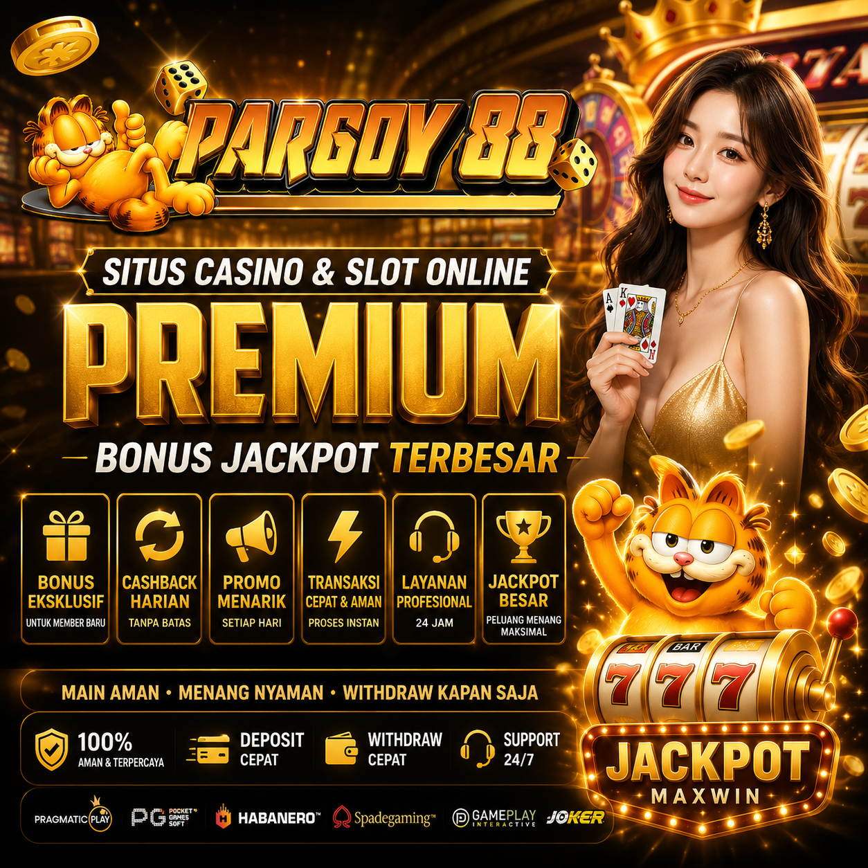 Pargoy88 | Situs Casino & Slot Online Premium Bonus Jackpot Terbesar